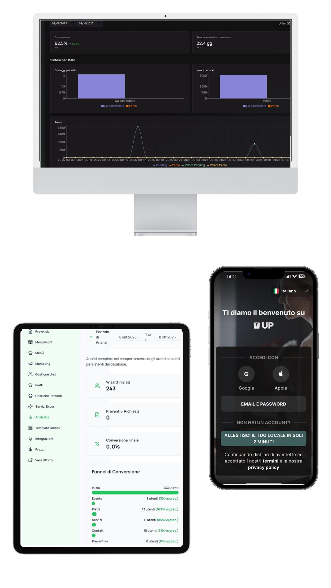 UP Suite Dashboard